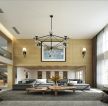 170平复式现代简约风格客厅布艺沙发效果