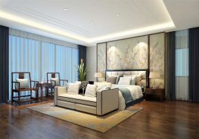 中式臥室背景墻圖片大全 中式風格主臥裝修