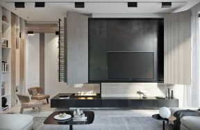 2020室内电视墙设计图 嵌入式电视背景墙设计效果图 嵌入式电视柜效果图 