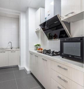 北欧风格半开放式厨房装修设计图片