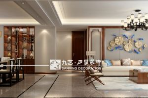 新中式三居室装修效果图