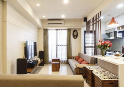 金地国际城92㎡日式风格三居室装修案例