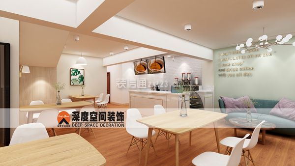 2023现代咖啡厅室内装修效果图