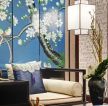 传统新中式客厅沙发背景墙设计图片