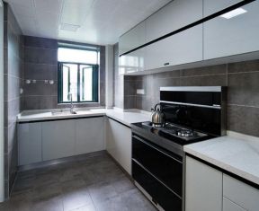 白色厨房橱柜 2020温馨白色厨房效果图 2020白色厨房装修图片欣赏