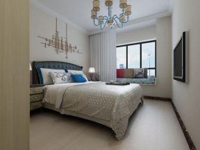 吉森漫桦林105平米三居室现代简约风格卧室装修效果图