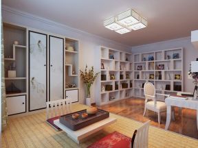 保利金香槟90平米两居室现代简约风格书房装修效果图