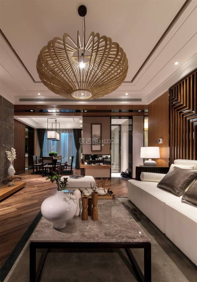 2023新中式风格客厅茶几设计图片