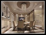 水映豪庭280平米别墅现代简约风格餐厅装修效果图