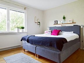 2020北欧卧室床装饰效果图 2020北欧卧室装修设计图片 