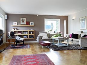 2023北欧风格客厅沙发茶几摆放效果图片