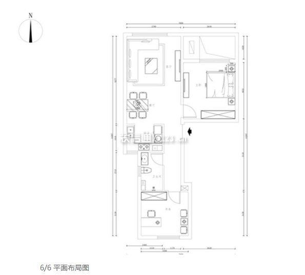 2023二居室户型图