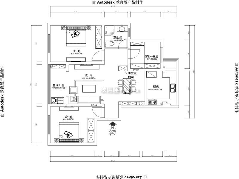 2023三居室戶型圖