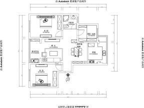2023三居室户型图