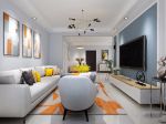 天伦湾115平米三居室现代风格客厅装修效果图