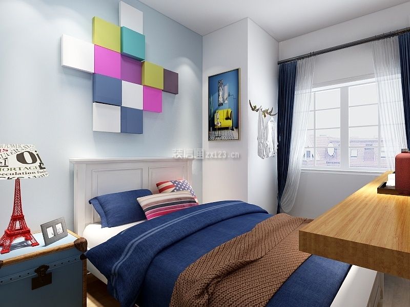 2020北欧风格卧室床效果图片 2020温馨北欧风格卧室图片 