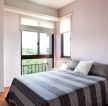 杭州别墅卧室粉色壁纸装潢设计效果图