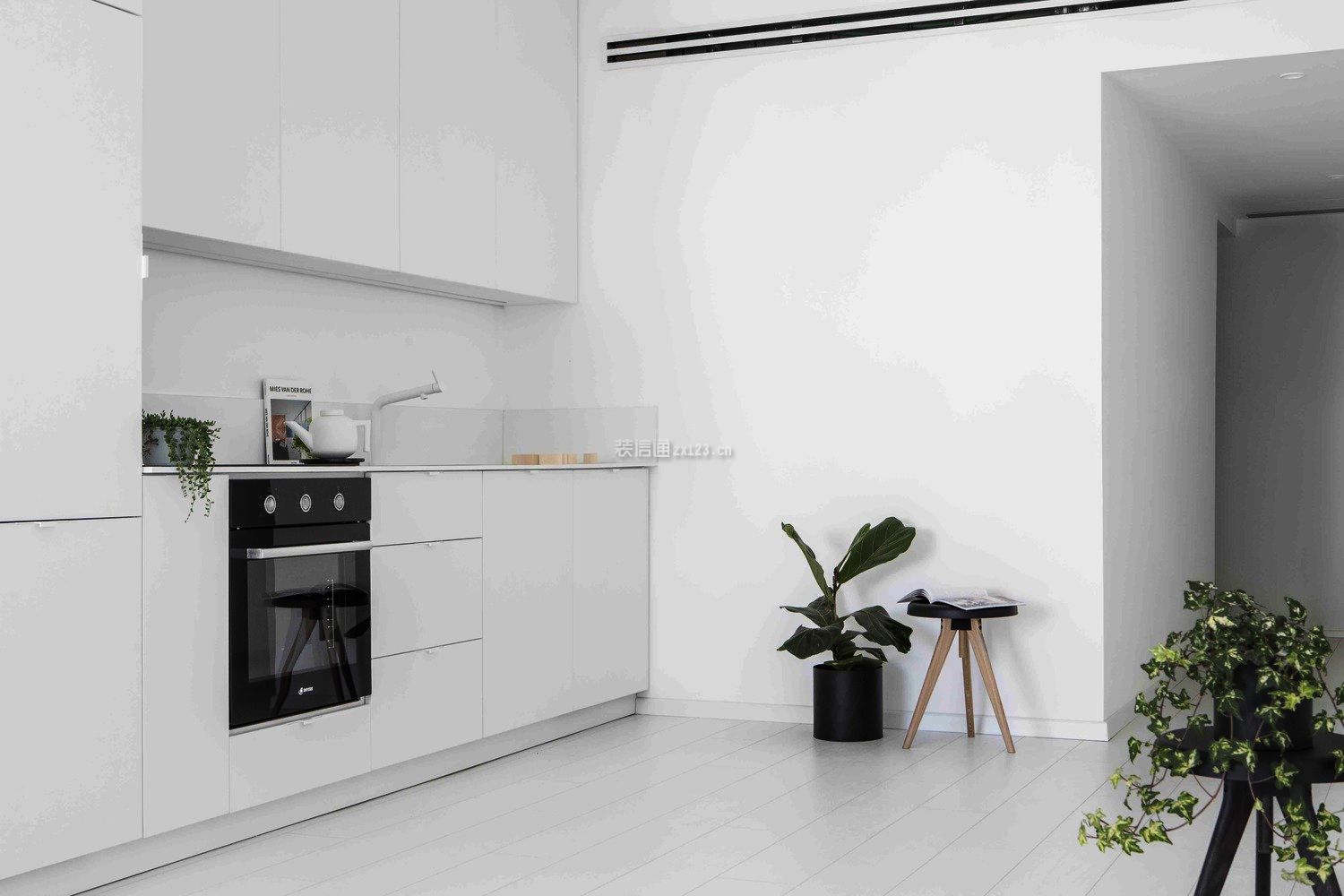 极简主义开放式厨房装修设计图片