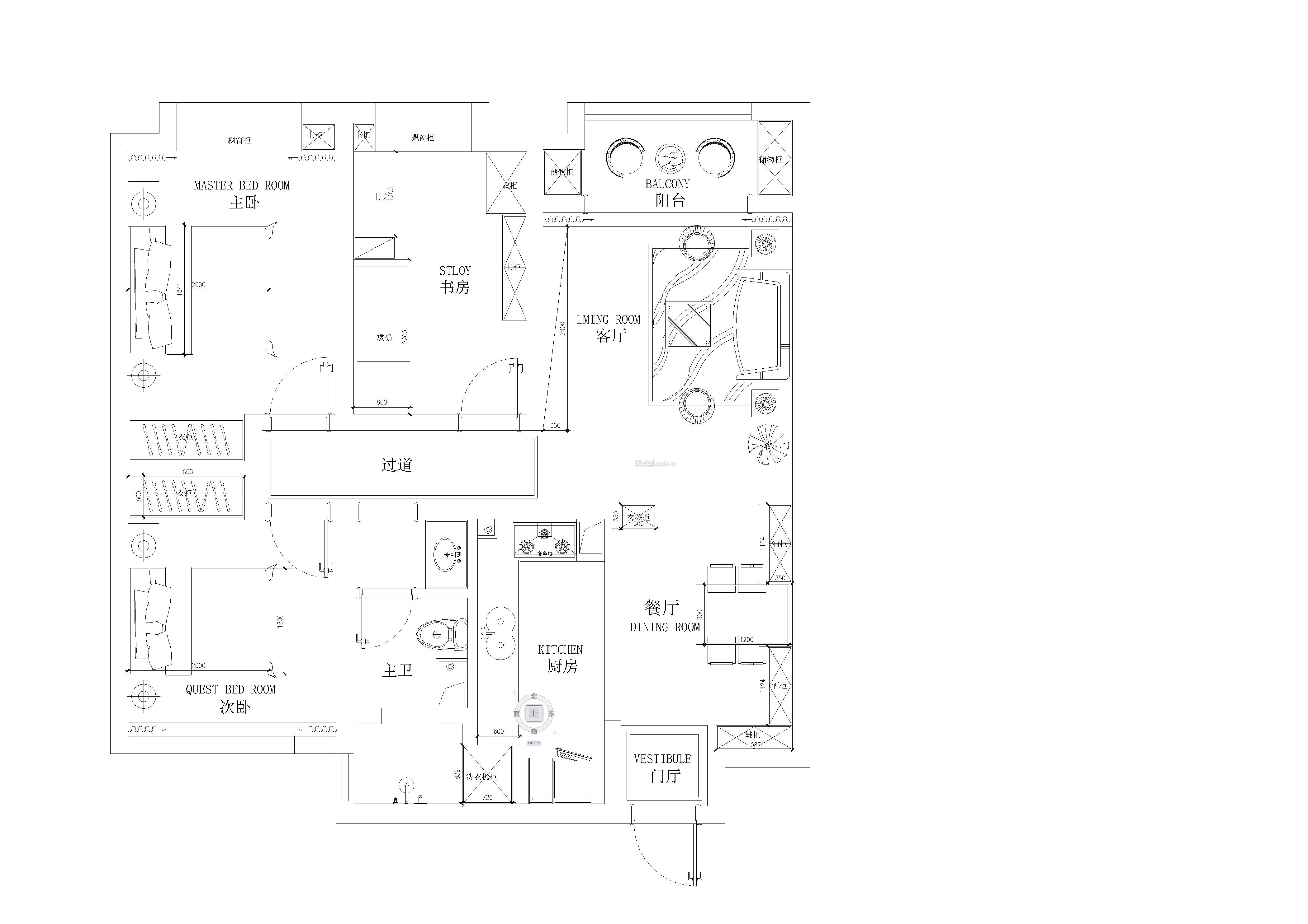 2023三居室户型图