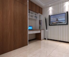 朝阳首府105平米三居室现代风格主卧装修效果图
