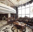 富湾国际720平米复式美式风格客厅装修效果图