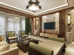新中式风格客厅电视墙壁灯设计效果图