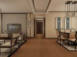 新中式风格室内客厅走廊设计效果图