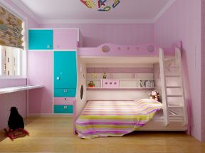 狮子城115平米三居室现代简约风格儿童房装修效果图