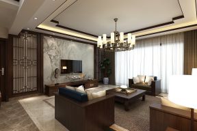 中式家装客厅设计 现代中式家装客厅效果图