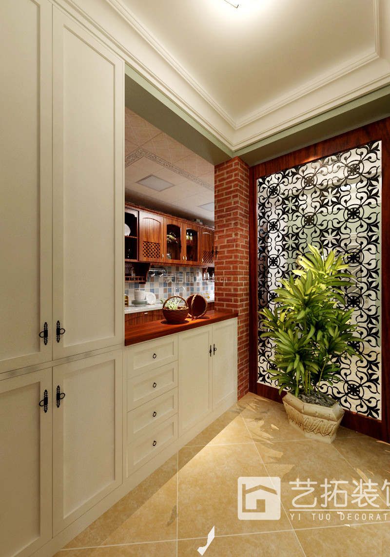 秀蘭錦官城190平米四居室美式風(fēng)格廚房裝修效果圖