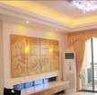 锦绣香江150平米中式四居客厅装修实景图