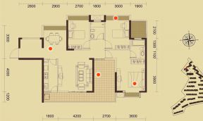 135平米四居室平面設計圖