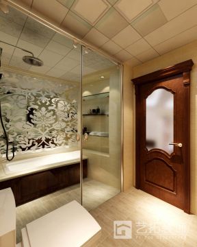 源盛嘉禾140平米三居室美式风格浴室装修效果图