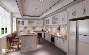 宝石花园140平米三居室新中式风格厨房装修效果图