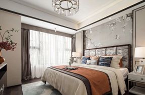 新中式风格134平米三居室卧室布置图片