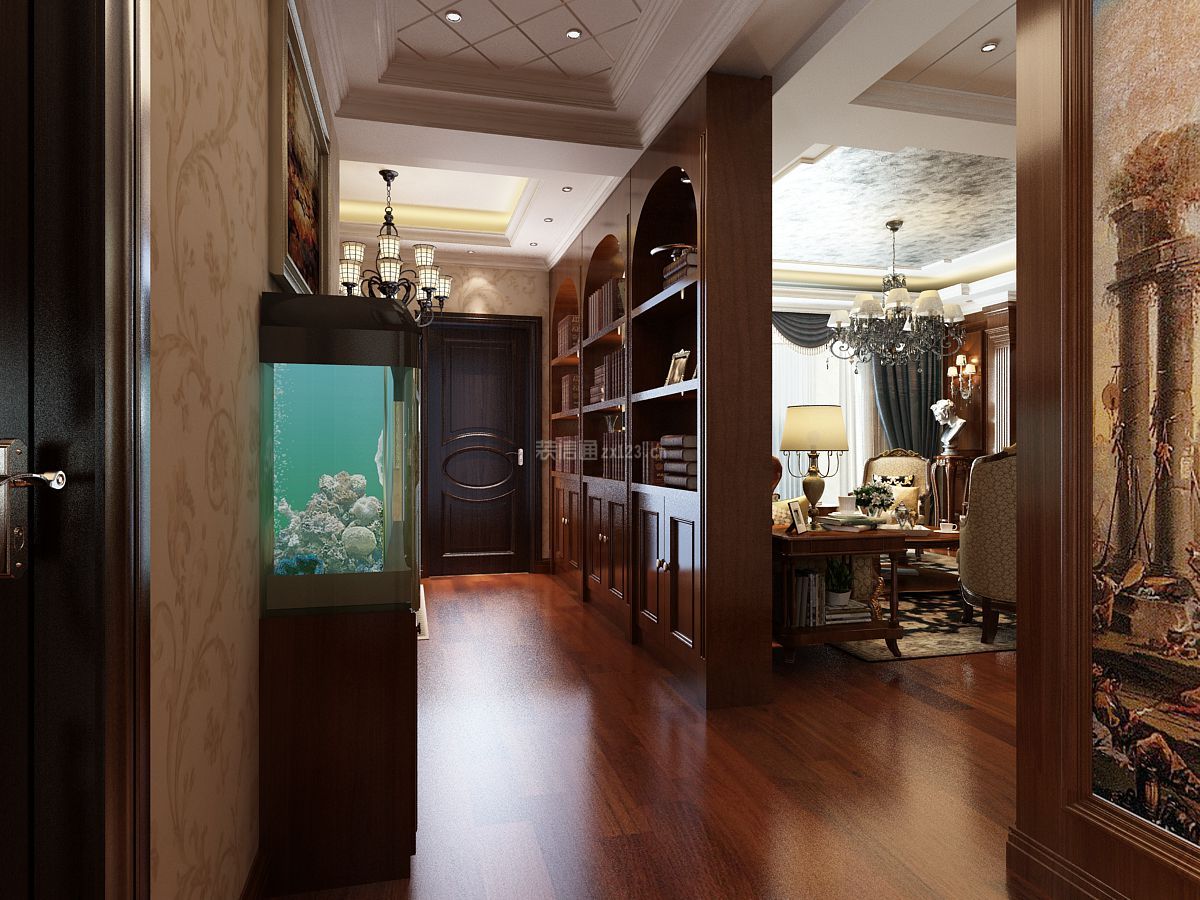 2023美式風(fēng)格走廊吊燈設(shè)計(jì)效果圖