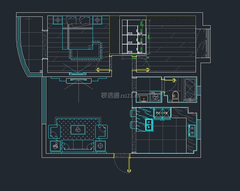 2023兩居室戶型平面圖