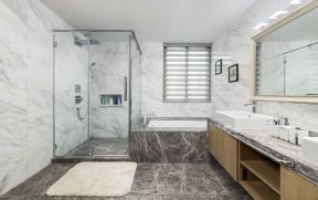  砖砌浴缸装修效果图片 2020别墅浴室浴缸图片