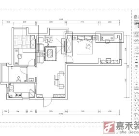 2021南北通透两居户型装修效果图