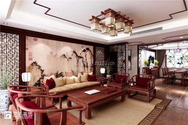 中式风格装修客厅