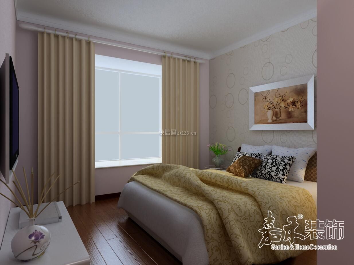 2018现代风格卧室简单壁纸装饰效果图