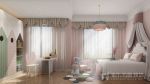 640平新中式别墅粉色儿童房设计图片