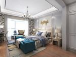 金域湾畔美式古典120三居室卧室装修案例