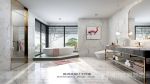 300平别墅现代风格卫生间浴缸装修设计