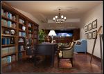 350平别墅美式风格书房设计图片