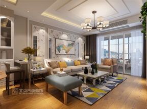 2023现代风格客厅沙发装饰画设计效果图