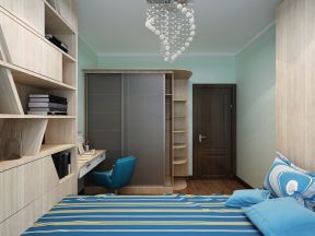 现代风格87平米二居室儿童房间布置效果图