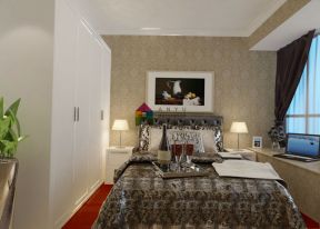 碧水蓝天98平米现代风格卧室装修案例