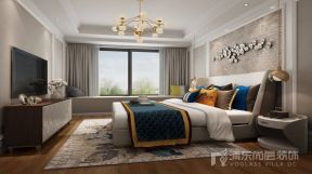 640平新中式别墅卧室设计效果图