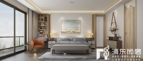 360平别墅新中式风格卧室装修设计图片